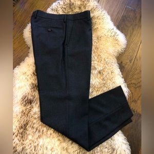 *Charcoal Oxford cloth dress pant  *Hook & Eye closure